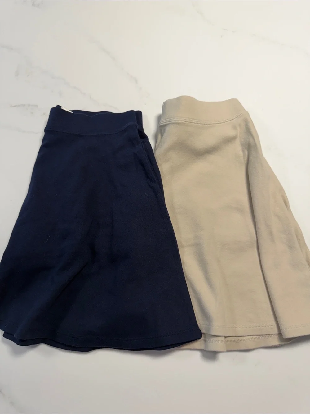 Girls’ Uniform Skirts in Khaki and Navy